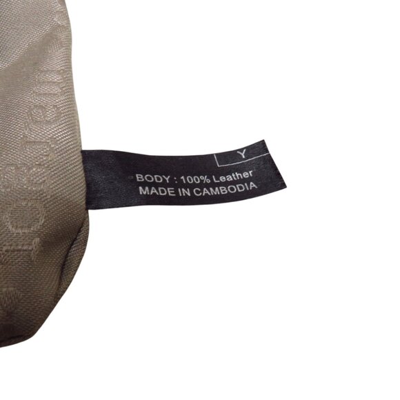 Buttery Soft Leather Bag Brown W/Light Brown Logo Print Lining - Picture 8 of 10